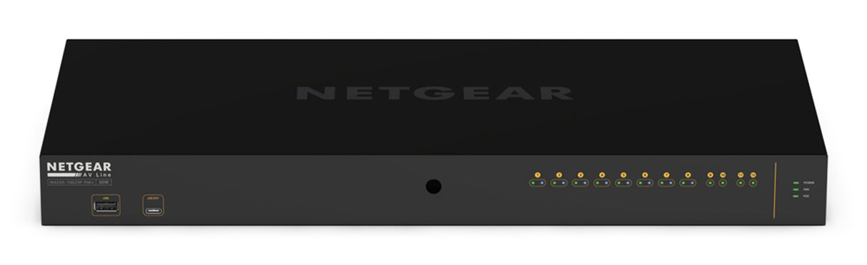 Biamp NMS-NG10GPX-AVB Managed L2/L3 Gigabit Ethernet (10/100/1000) Power over Ethernet (PoE) 1U Black