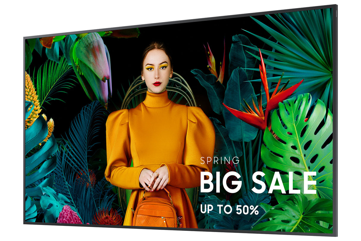 Samsung QB55C Digital fladpaneldisplay 139,7 cm (55") LCD Wi-Fi 350 cd/m² 4K Ultra HD Sort Indbygget processer Tizen 16/7