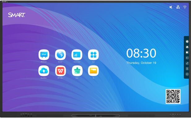 SMART Technologies GX175-V3 skilte display Interaktivt fladpanel 190,5 cm (75") LED Wi-Fi 400 cd/m² 4K Ultra HD Sort Berøringsskærm Android 11