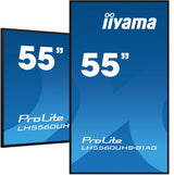 iiyama LH5560UHS-B1AG skilte display Digital A-tavle 139,7 cm (55") LED Wi-Fi 500 cd/m² 4K Ultra HD Sort Indbygget processer Android 11 24/7