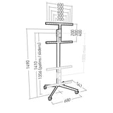 Erard KANA 1600XXL Wall mount White, Black