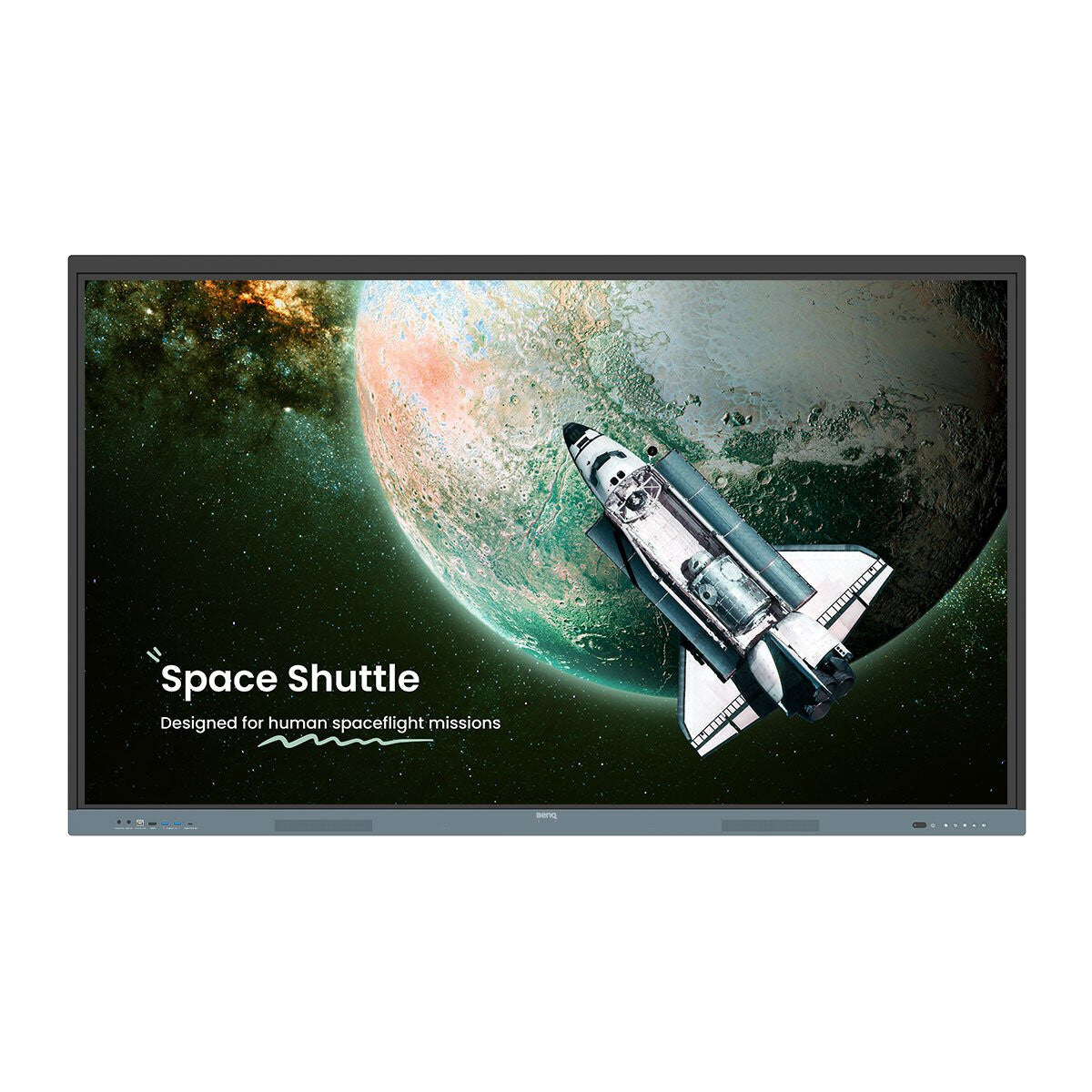 BenQ RE7504 skilte display Interaktivt fladpanel 190,5 cm (75") 450 cd/m² 4K Ultra HD Sort, Grå Berøringsskærm Indbygget processer Android