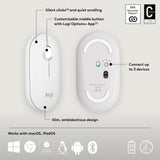 Logitech 910-007013 mouse Travel Ambidextrous RF Wireless + Bluetooth Optical 4000 DPI