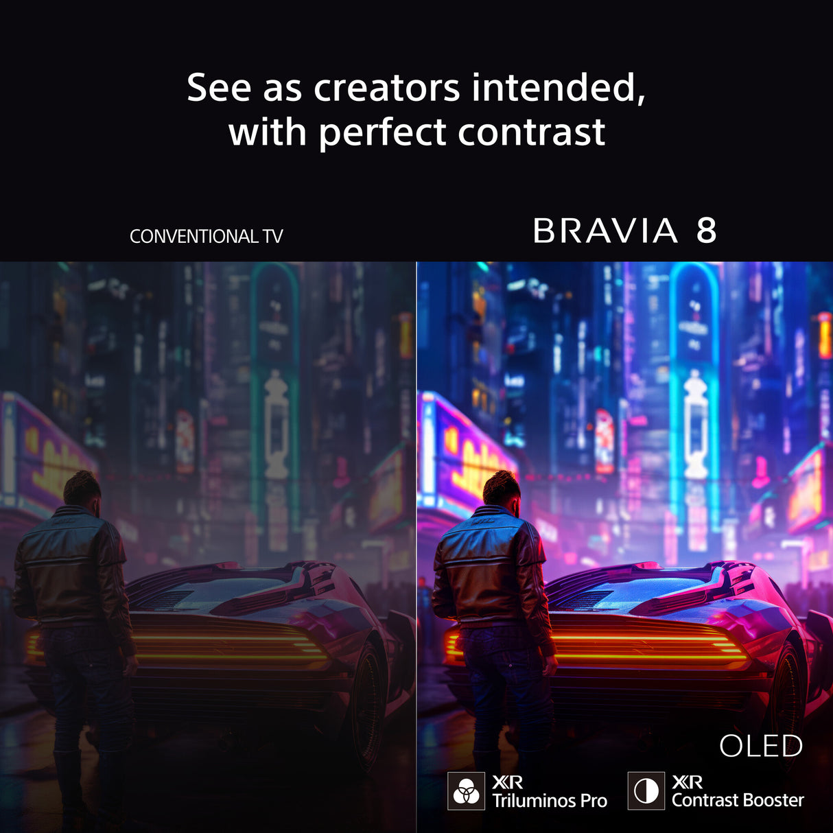 Sony BRAVIA 8 Series 55" OLED 4K HDR Display with Google TV, including 3 years PrimeSupport