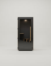 MuteBox One Sort dør / Classic Oak