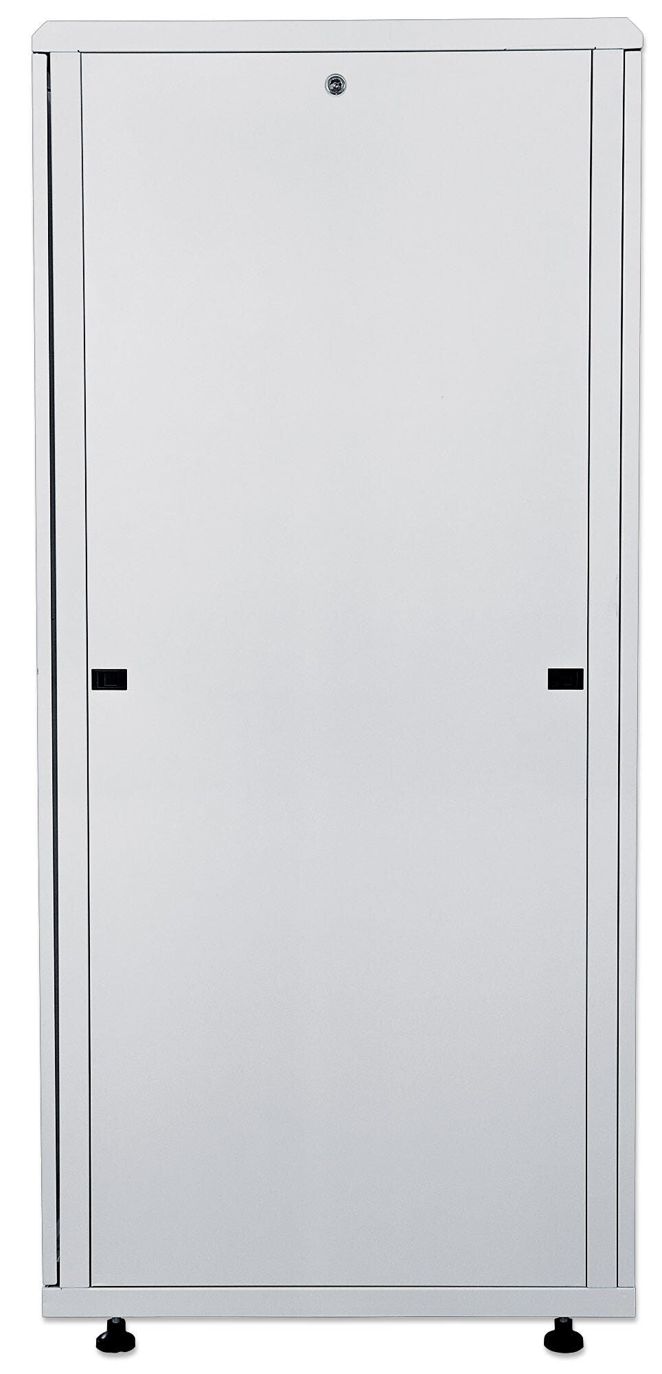 Intellinet 19" Network Cabinet - Free Standing, 42U, 800x800mm (width x depth), Grey, Assembled, Max 1500kg, Multi-Point Door Lock, One Lock Per Side Panel, Usable Depth 123 to 573mm, IP20 rated, Rack, Steel