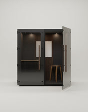 Mutebox Work Sort dør / Brown Oak