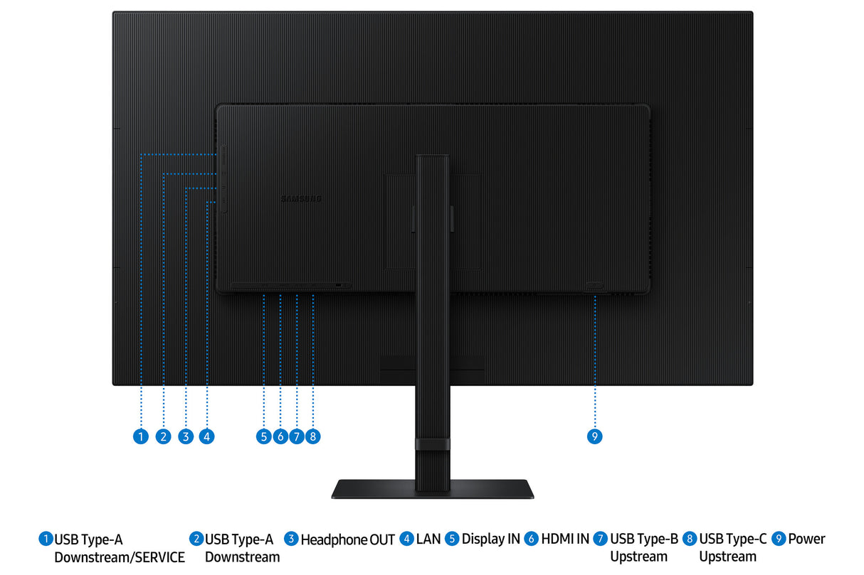Samsung S80UD computer monitor 94 cm (37") 3840 x 2160 pixels 4K Ultra HD LCD Black