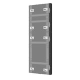 Chief TiLEDTM 2 High dvLED Wall Mount Side Covers for Unilumin® UpanelSTM and Barco XT Series