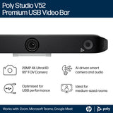 HP Poly Poly Studio V52 USB Video Bar No Power Cord TAA