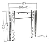 Erard APPLIK 045004 190.5 cm (75") Wall Black
