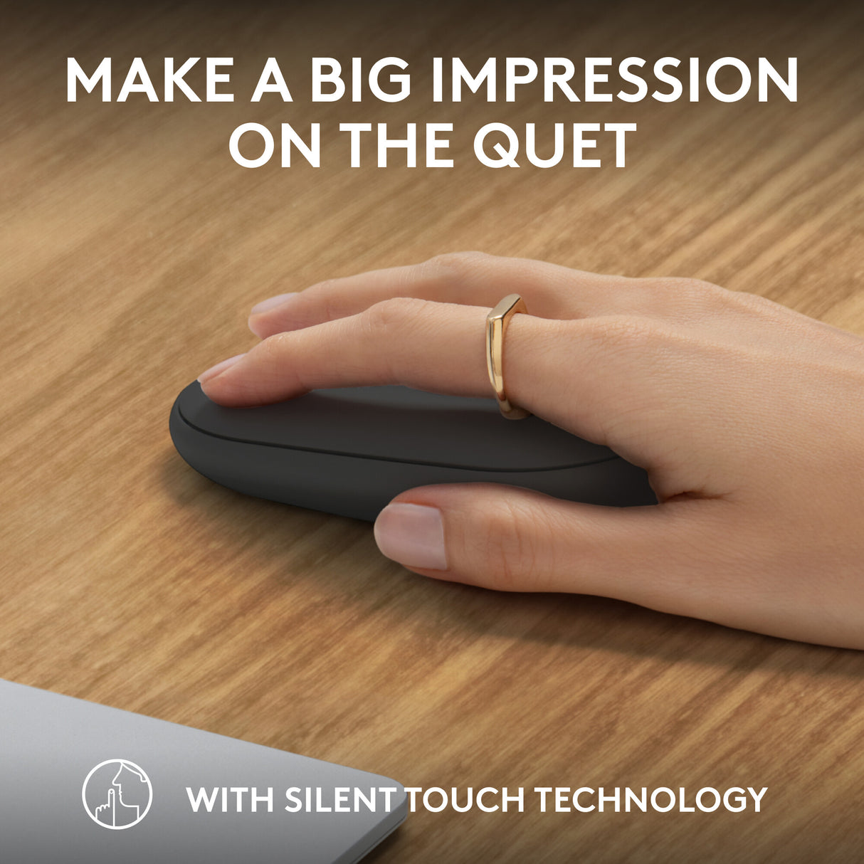 Logitech 910-007015 mouse Travel Ambidextrous RF Wireless + Bluetooth Optical 4000 DPI