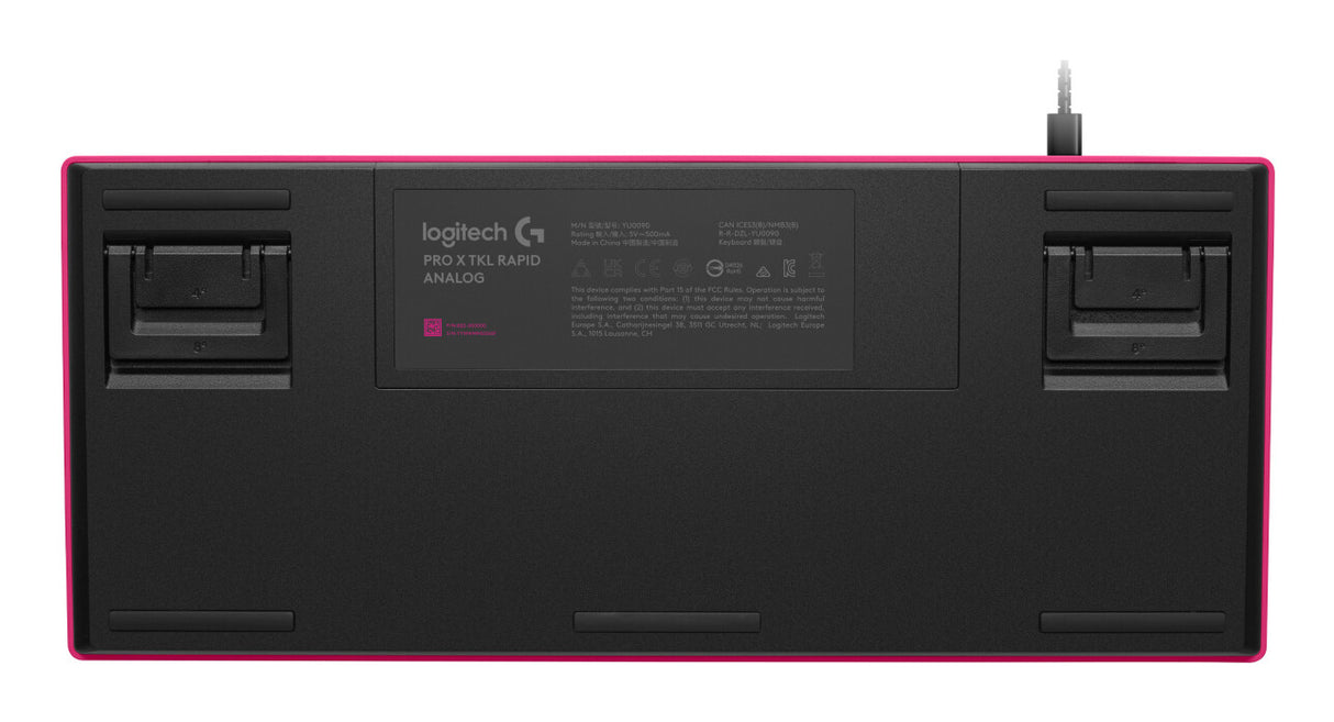 Logitech G PRO X TKL RAPID tastatur Spil USB QWERTY Dansk, Finsk, Norsk, Svensk Lyserød