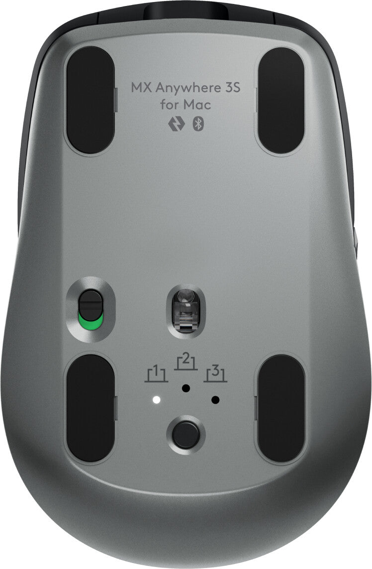 Logitech MX Anywhere 3S for Mac mus Kontor Højre hånd RF trådløs + Bluetooth Laser 8000 dpi