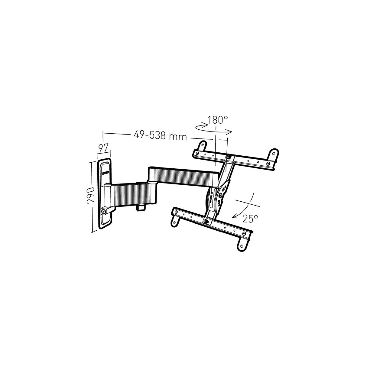 Erard EXO 400TW3 139.7 cm (55") Black