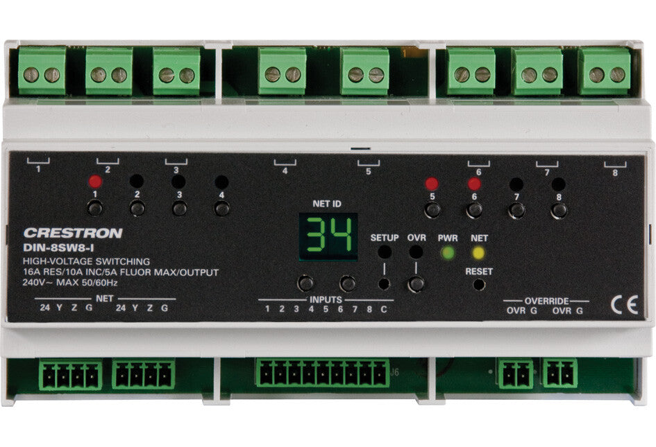 Crestron DIN-8SW8-I digital/analogue I/O module