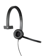 Logitech 981-000571 hovedtelefoner/headset Ledningsført Kontor/Callcenter USB Type-A Sort