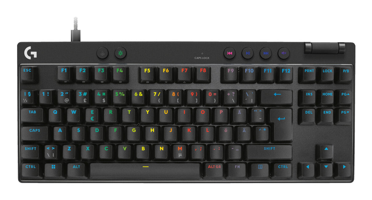 Logitech G 920-013231 keyboard Gaming USB QWERTY Nordic Black