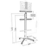 Erard KANA 1600XXL Wall mount White, Black