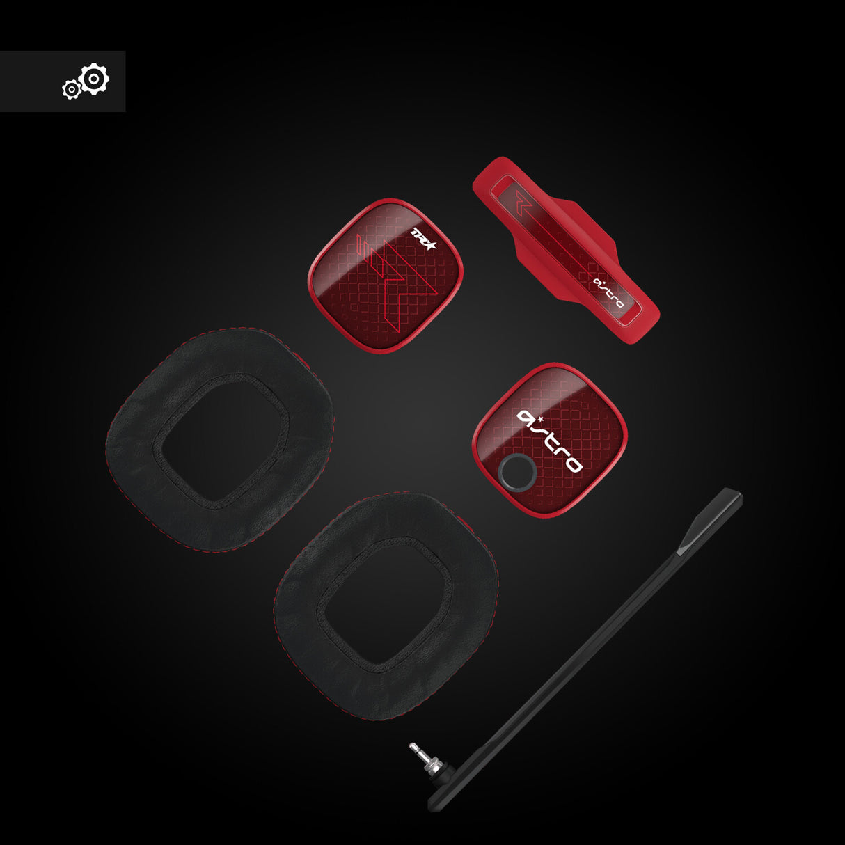 ASTRO Gaming A40 TR Headset Ledningsført Spil Sort, Rød, Sølv