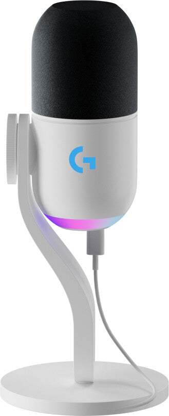 Logitech G Yeti GX Sort, Hvid Bordmikrofon