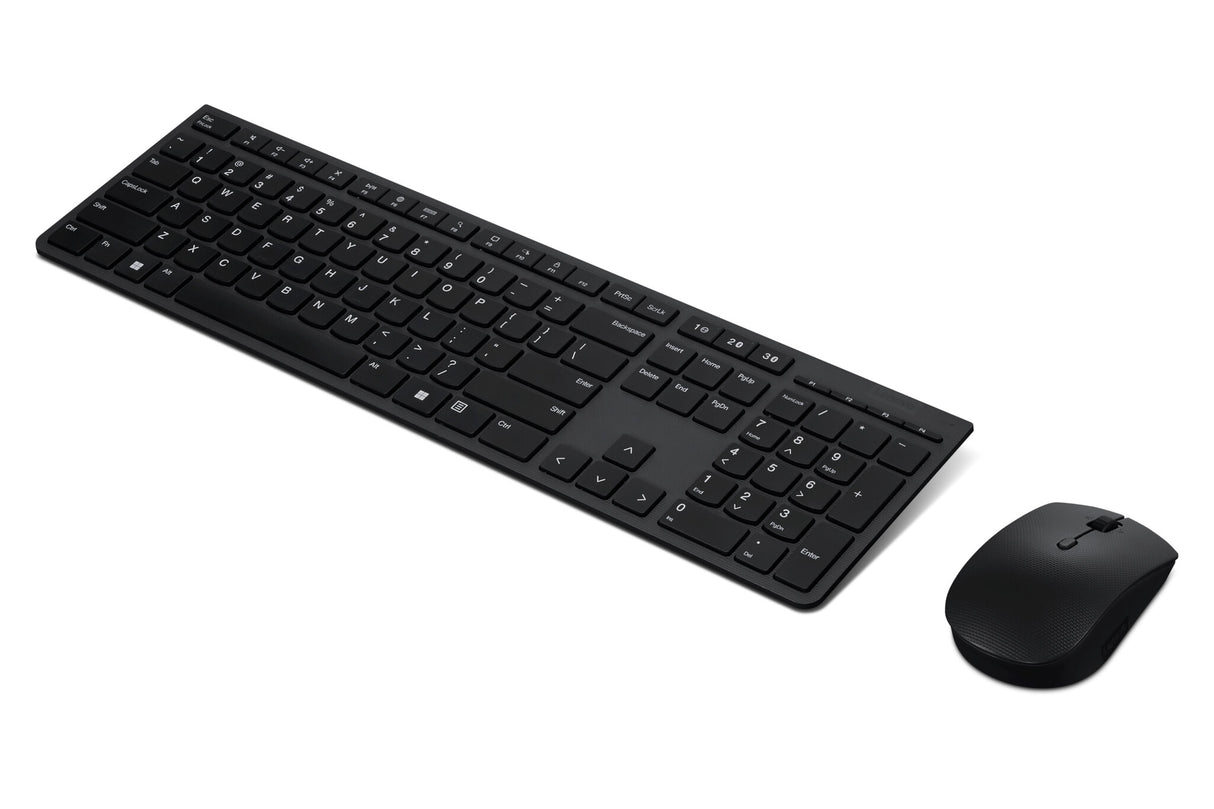 Lenovo 4X31K03940 keyboard Mouse included RF Wireless + Bluetooth Danish Black