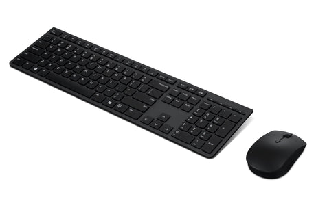 Lenovo 4X31K03940 keyboard Mouse included RF Wireless + Bluetooth Danish Black