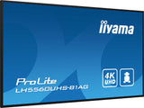 iiyama LH5560UHS-B1AG skilte display Digital A-tavle 139,7 cm (55") LED Wi-Fi 500 cd/m² 4K Ultra HD Sort Indbygget processer Android 11 24/7