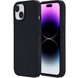 eSTUFF iPhone 15 INFINITE ROME Magnetic Silicone Cover - Black - 81% recycled material