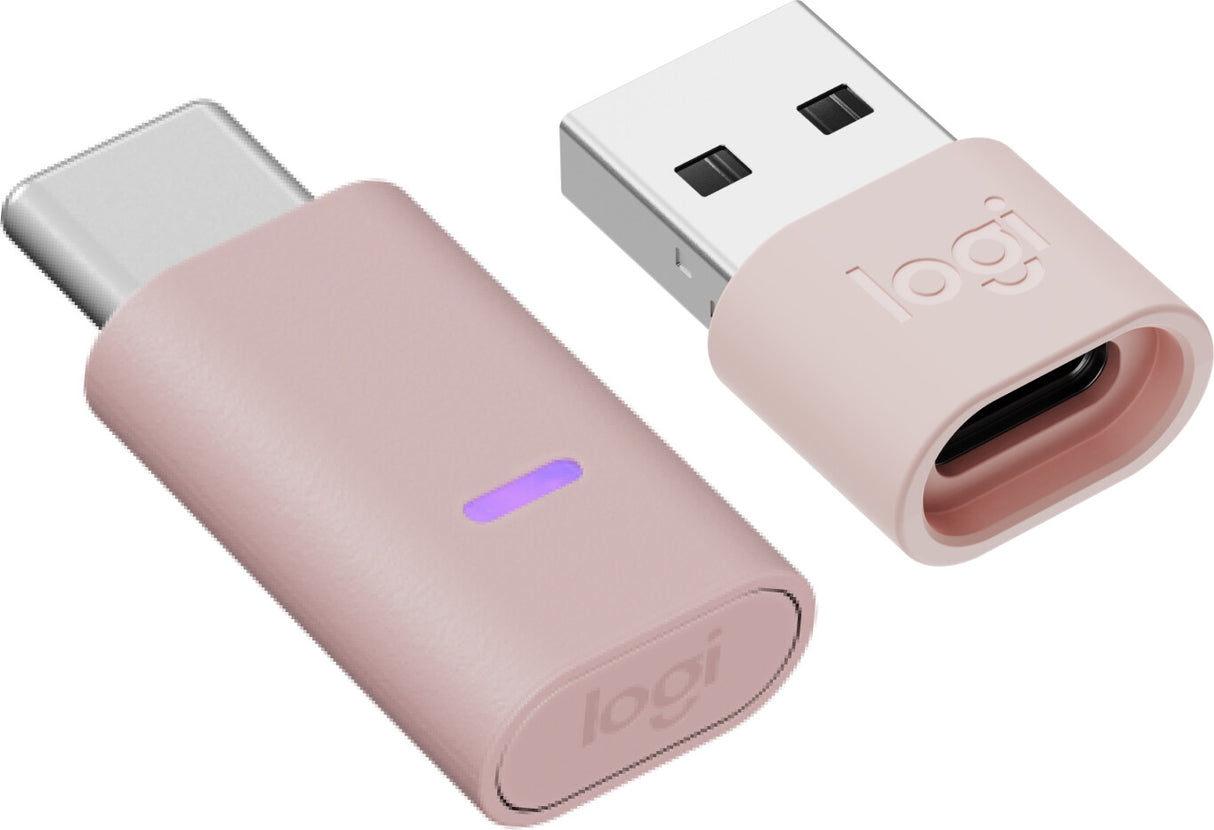 Logitech Zone Wireless 2 Headset Kabel & trådløs Kontor/Callcenter USB Type-C Bluetooth Lyserød