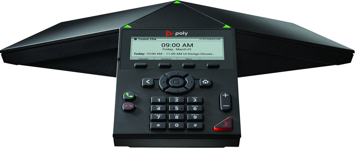 POLY Trio 8300 IP-mødetelefon og PoE-aktiveret, ingen radio