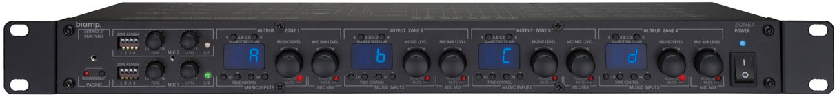 Biamp Commercial Audio ZONE4 Built-in display