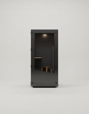 Mutebox One Sort dør / Black Oak