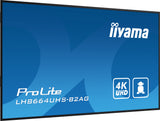 iiyama 86" 4K UHD professional digital signage display with advanced control and connectivity options