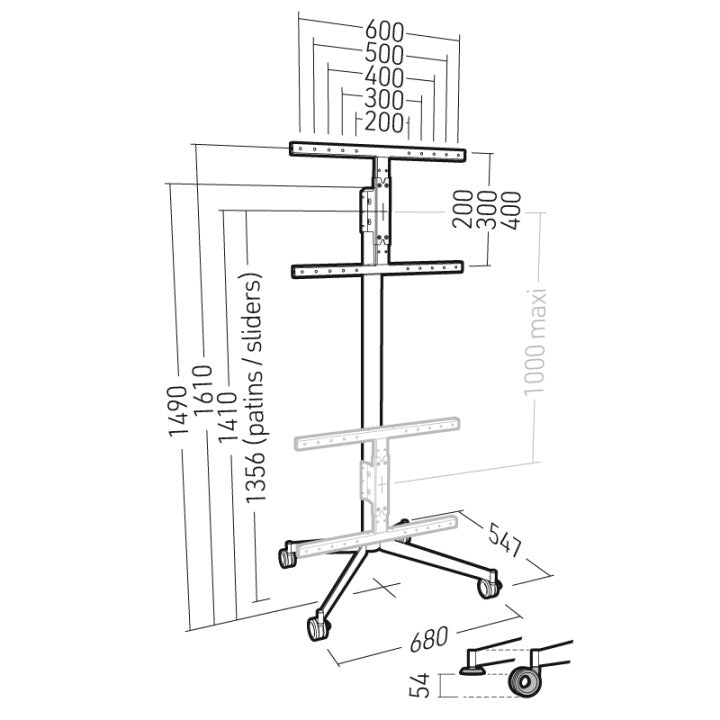 Erard PRO Wall mount White, Black