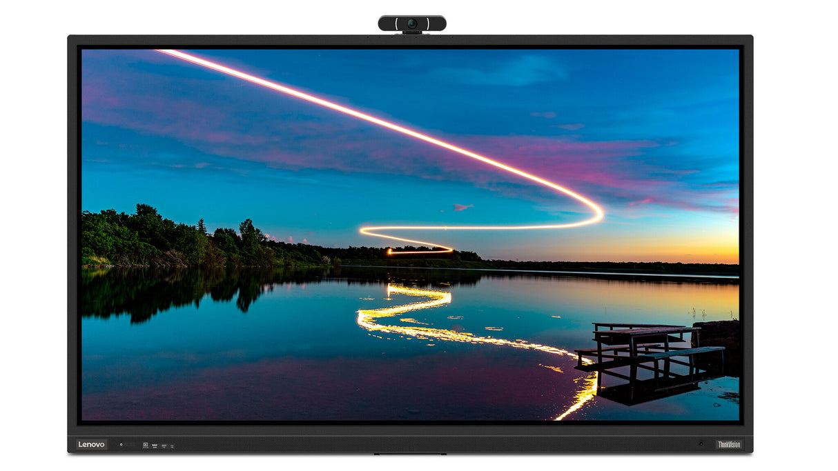 Lenovo ThinkVision T86 computer monitor 2.18 m (86") 3840 x 2160 pixels 4K Ultra HD LED Touchscreen Black