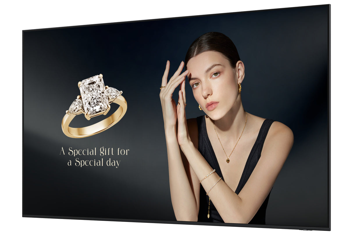 Samsung QH115F-X Digital signage flat panel 2.92 m (115") LCD Wi-Fi 1000 cd/m² 4K Ultra HD Black Tizen 24/7