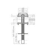 Erard EXOSTAND 400 190.5 cm (75") Black, Titanium